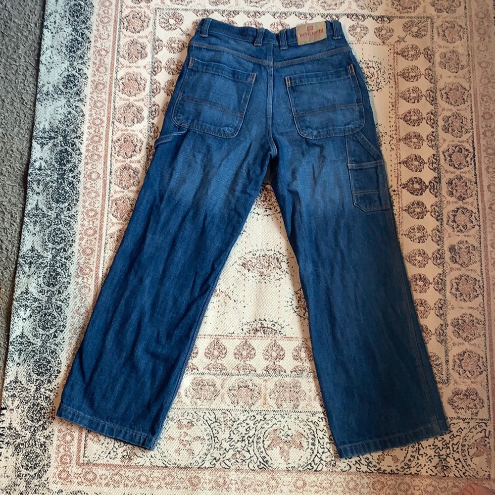 Vintage mid belly jeans size 16 but fit smaller.